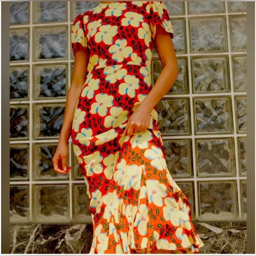 RHODE Lulani Dress Scarlet Martinique Mini